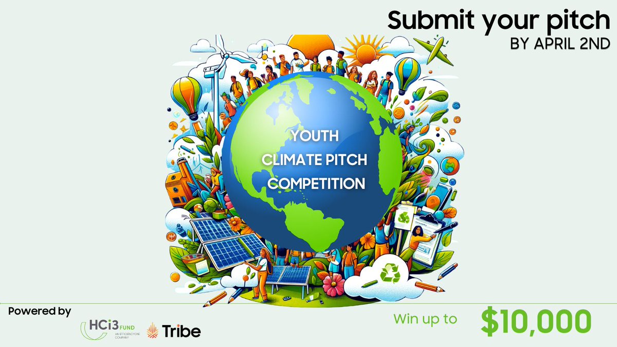 📣 Attention Nova Scotia Youth! This is your last call to submit your creative idea for the Youth Climate Pitch Competition. You have 1 more day to Join us and @HCi3_Fund to dream big and innovate bigger✨! Submit your pitch today: bit.ly/42Ofkon