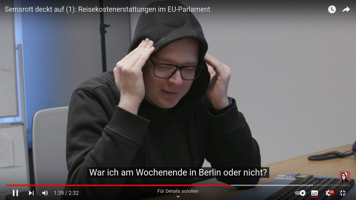 Semsrott deckt auf (1): Reisekostenerstattungen im EU-Parlament youtu.be/S0DNSOJ89Vg?si…