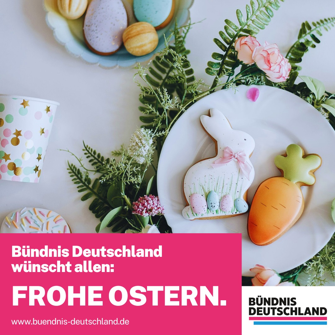 Bündnis Deutschland wünscht allen #FroheOstern und erholsame Feiertage. #Ostern #Easter