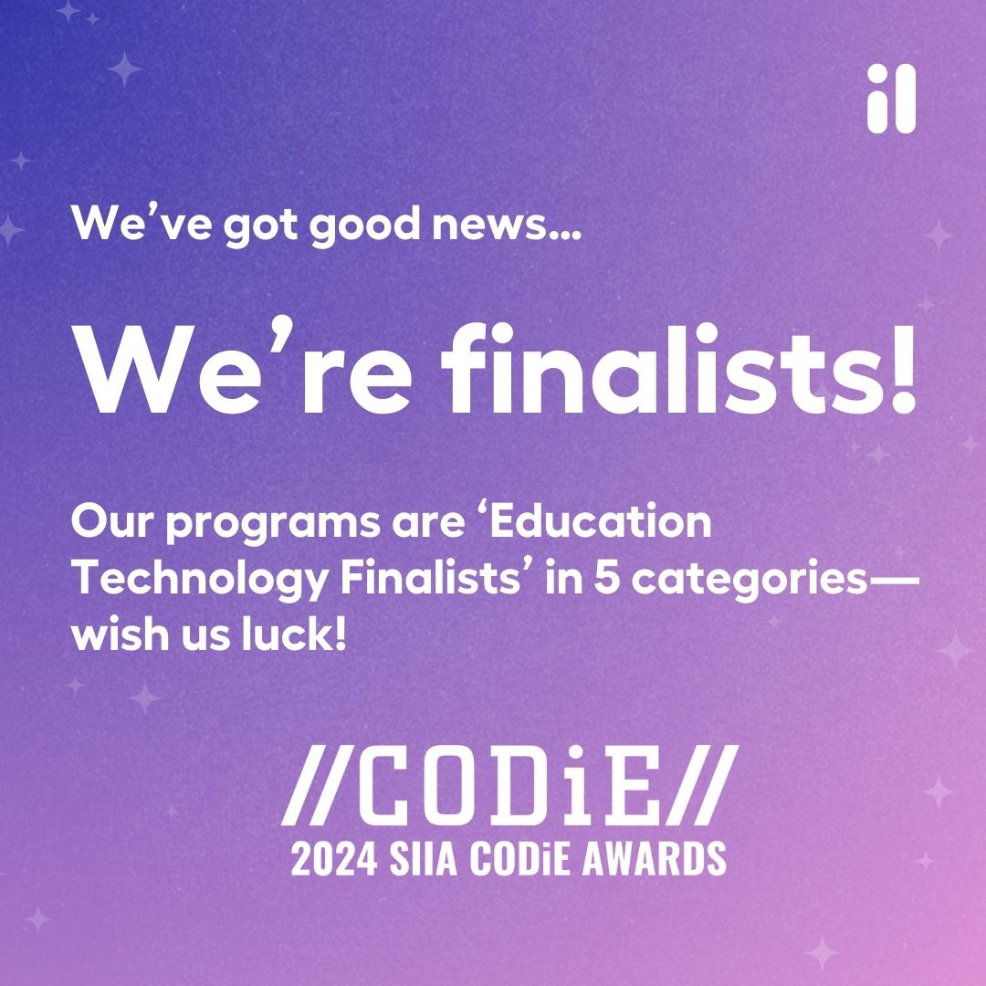 WE’RE 5 FOR 5! 🖐️ Thrilled to have 5 Imagine Learning programs named as finalists for the 2024 SIIA CODiE Awards—#ImagineMath, #ImagineEdgenuity, #TwigScience, #Traverse & #ImagineMyPath! Thanks for the honor, @CODiEAwards! 💙 #CODiE24