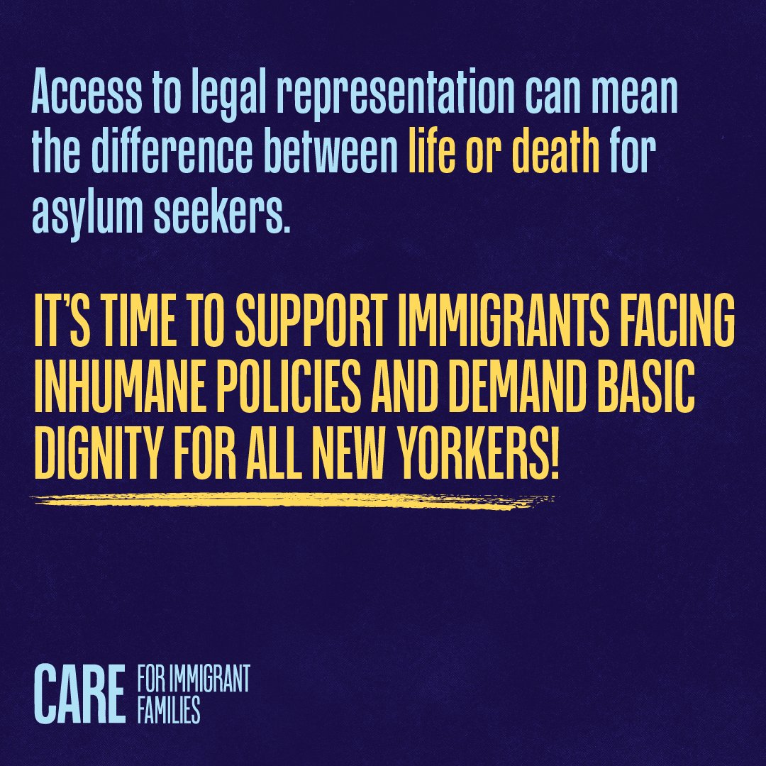 Immigrants who have to go to court are far more likely to have a favorable outcome when an attorney is representing them. The #AccesstoRepresentationAct needs to be passed in the upcoming state budget to affirm immigrants’ rights and uphold their dignity. #PasstheARA #WelcomingNY