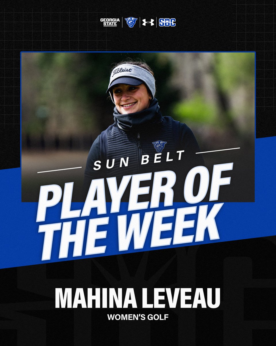 𝗦𝘂𝗻 𝗕𝗲𝗹𝘁 𝗚𝗼𝗹𝗳𝗲𝗿 𝗼𝗳 𝘁𝗵𝗲 𝗪𝗲𝗲𝗸 ‼️

Honors for Mahina Leveau after runner-up finish at the Georgia State Invitational!

#LightItBlue | #SunBeltWG