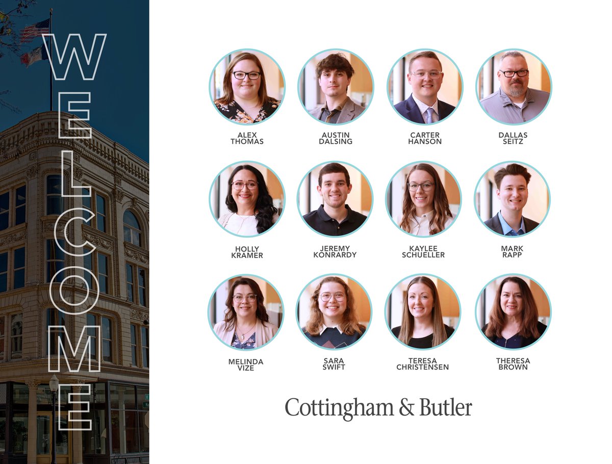 During the month of March, we welcomed 12 new members to the Cottingham &amp; Butler team! Begin your journey and view open positions at bit.ly/newcareerCB.

Current Openings:
IT Help Desk Specialist
Sales Executive
Associate Client Consultant
Client Service Rep
and more!