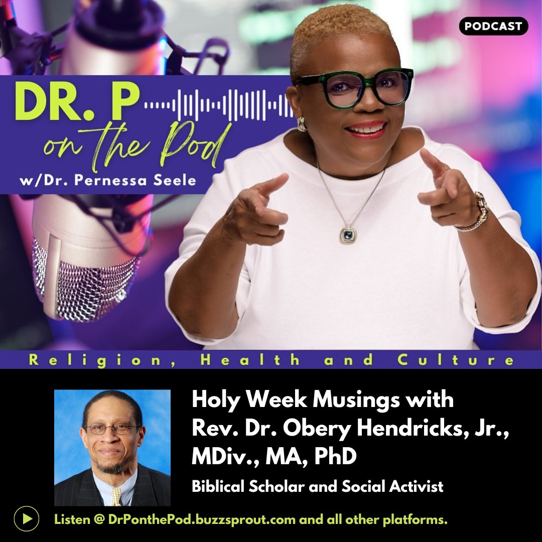 Carve out a few moments for Dr. P's thoughtful and soul-stirring conversation with author and commentator Rev. Dr. Obery Hendricks, Jr. @oberyhendricks Listen here: loom.ly/fm0GOaQ #BlackTwitter #blackhealth #publichealth
