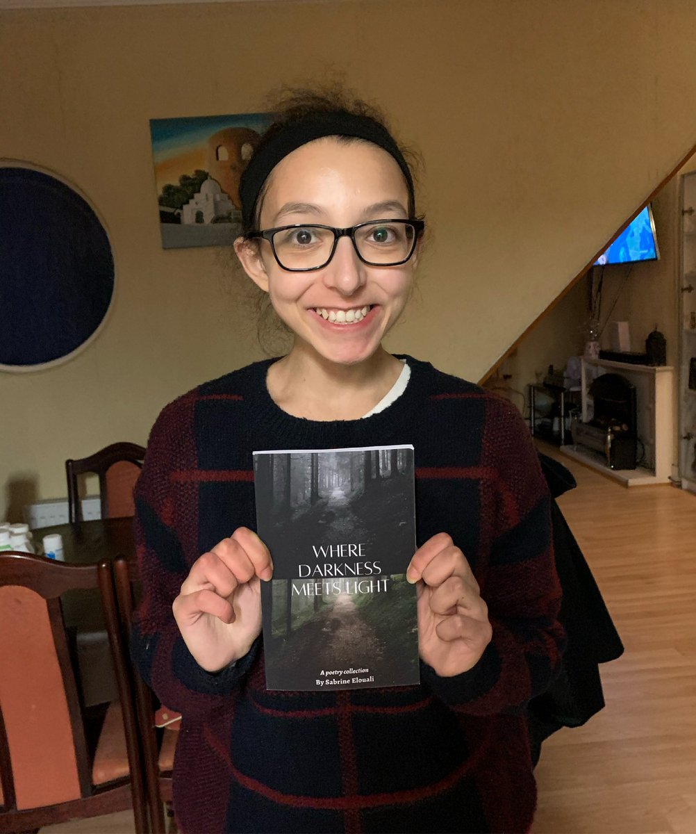 Long time no photo! So here’s me with my wee little book 🥺 #WritingCommunity #poetry #mentalhealth