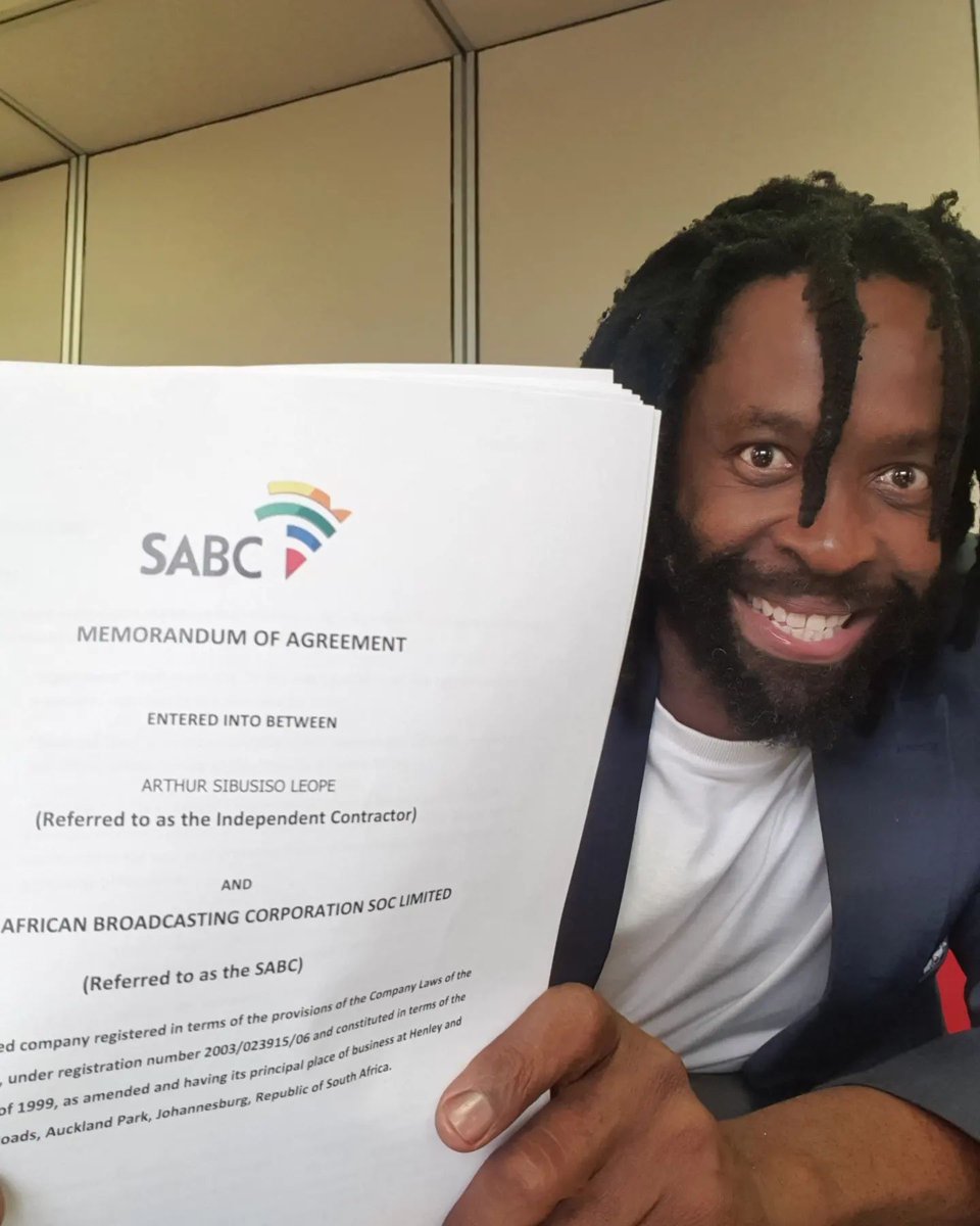 DJ Sbu signing his contract with SABC.

DJ Sbu joins Radio 2000 Breakfast show. From 6 to 9 Monday to Friday.