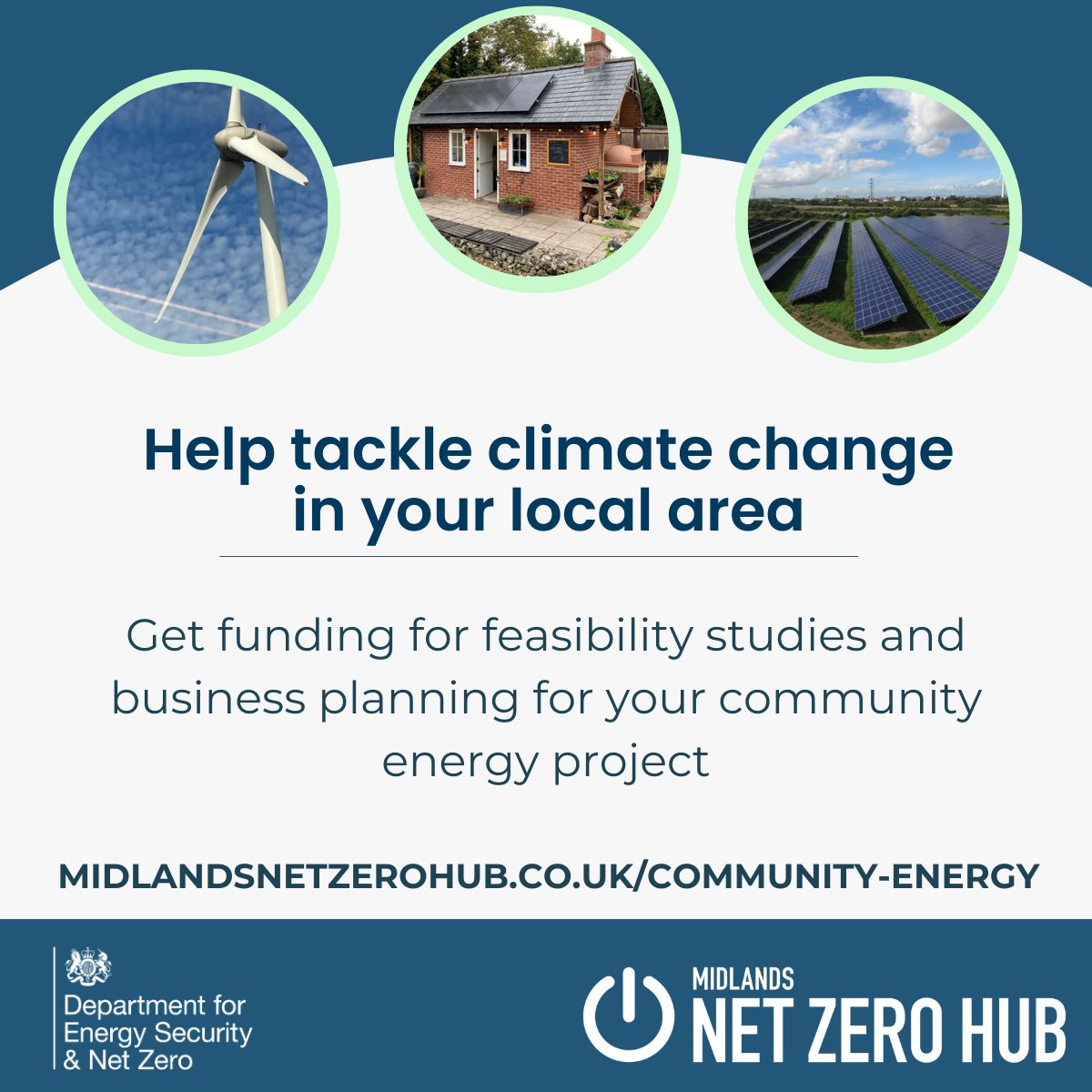 Funding is now available from the #CommunityEnergyFund to explore an energy project in your community. @MidsNetZeroHub is offering up to £100,000 funding to help develop ideas into investable projects. midlandsnetzerohub.co.uk/community-ener…