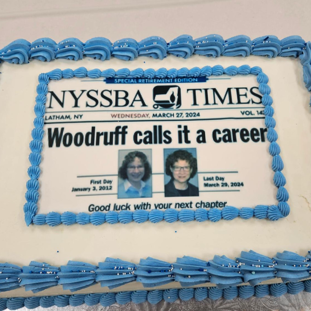 This week marks the farewell of our esteemed senior writer, Cathy Woodruff, as she embarks on a well-deserved retirement after dedicating 12 years to NYSSBA. Cathy, your vibrant spirit and kind demeanor will be deeply missed!