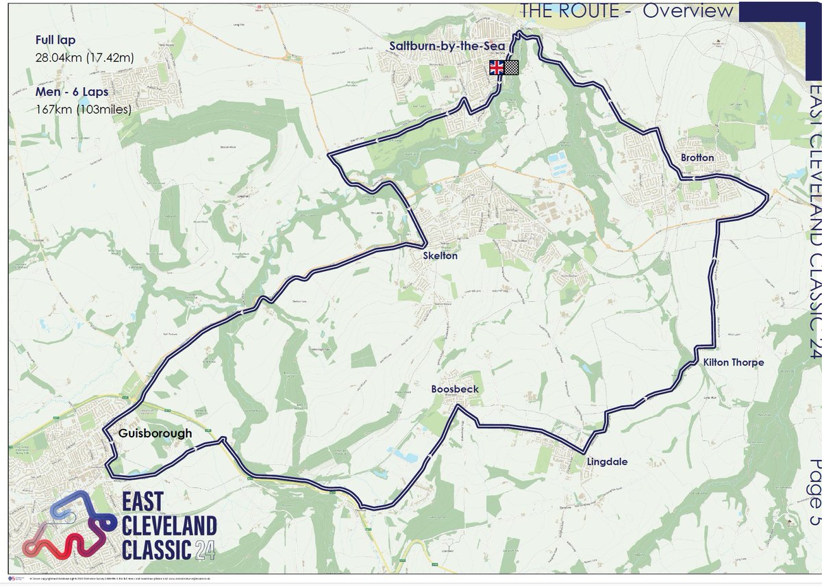 ENTRIES NEEDED NOW: The 2024 East Cleveland Classic has re-opened entries in the hope of having full fields for both the Men's and Women's event. - Start/Finish - Saltburn - MEN: 6 laps / 99 miles - WOMEN: 4 laps / 66 miles - A lap is 27km ENTER britishcycling.org.uk/events/details…