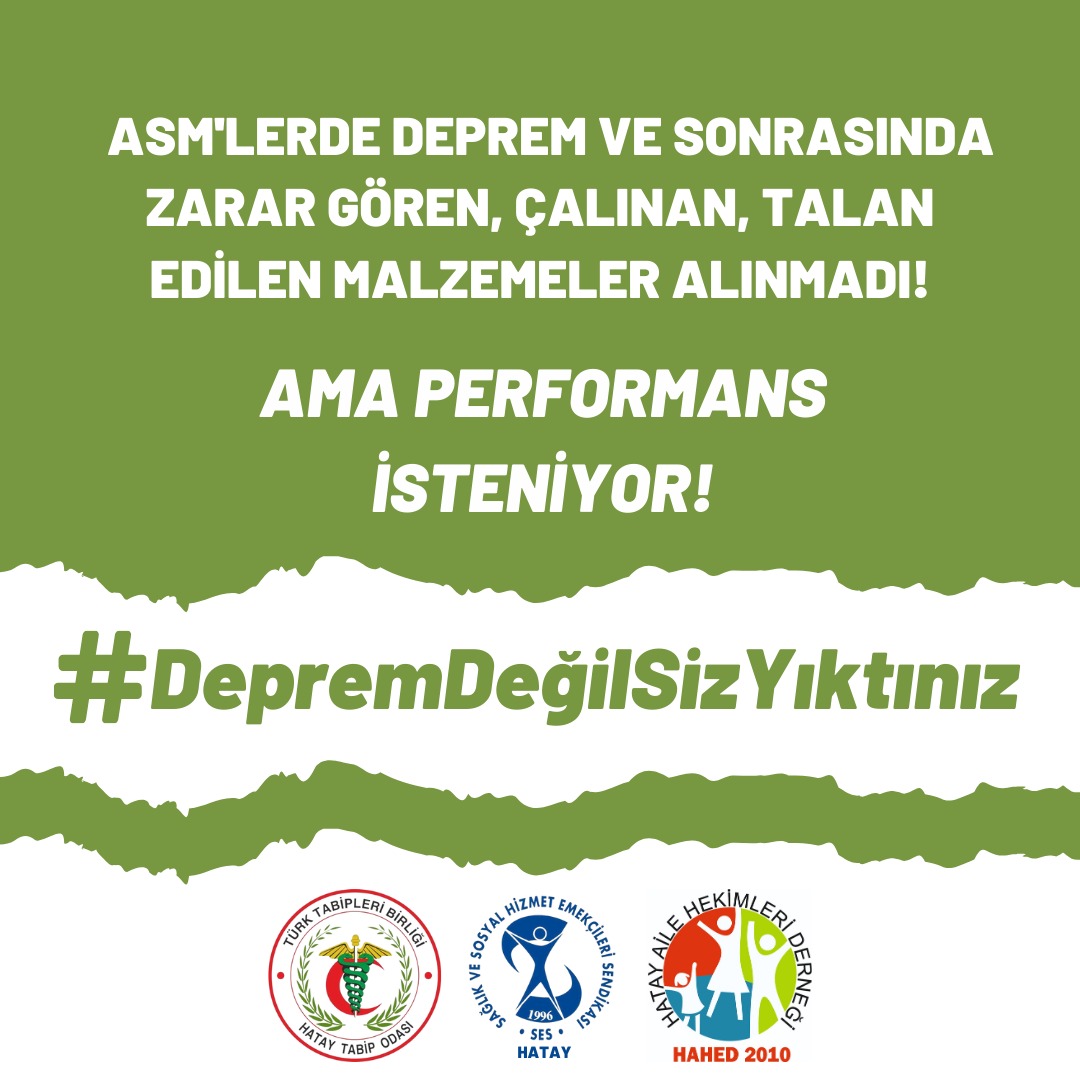 Ses Hatay Şubesi (@seshataysube1) on Twitter photo Yaşayıp yaşamadıklarını, nerede olduklarını bilmedikleri insanlara vermedikleri hizmet için ceza veriyorsunuz
Vatandaşa bu hizmetin gitmesi için siz ne yaptınız
#depremdeğilsizyıktınız
<a href="/drfahrettinkoca/">Dr. Fahrettin Koca</a> Yaşayıp yaşamadıklarını, nerede olduklarını bilmedikleri insanlara vermedikleri hizmet için ceza veriyorsunuz
Vatandaşa bu hizmetin gitmesi için siz ne yaptınız
#depremdeğilsizyıktınız
<a href="/drfahrettinkoca/">Dr. Fahrettin Koca</a>