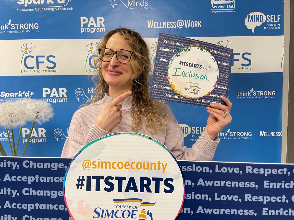 CFSCounselling's tweet image. It starts with kindness. It starts with inclusion. #ItStarts with all of us. #Sparkd #CFS @simcoecounty