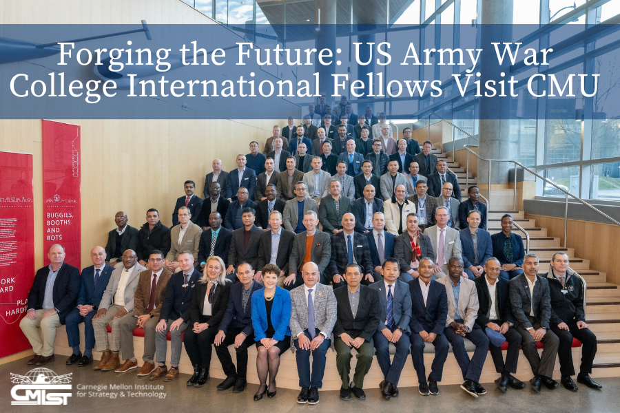 Over 70 military officers representing 72 partner countries came to Carnegie Mellon University (CMU) to learn about current security challenges and tour select research labs. Learn about their visit, cohosted by @HeinzCollege @CyLab and @cmist_cmu: cmu.edu/cmist/news-eve…