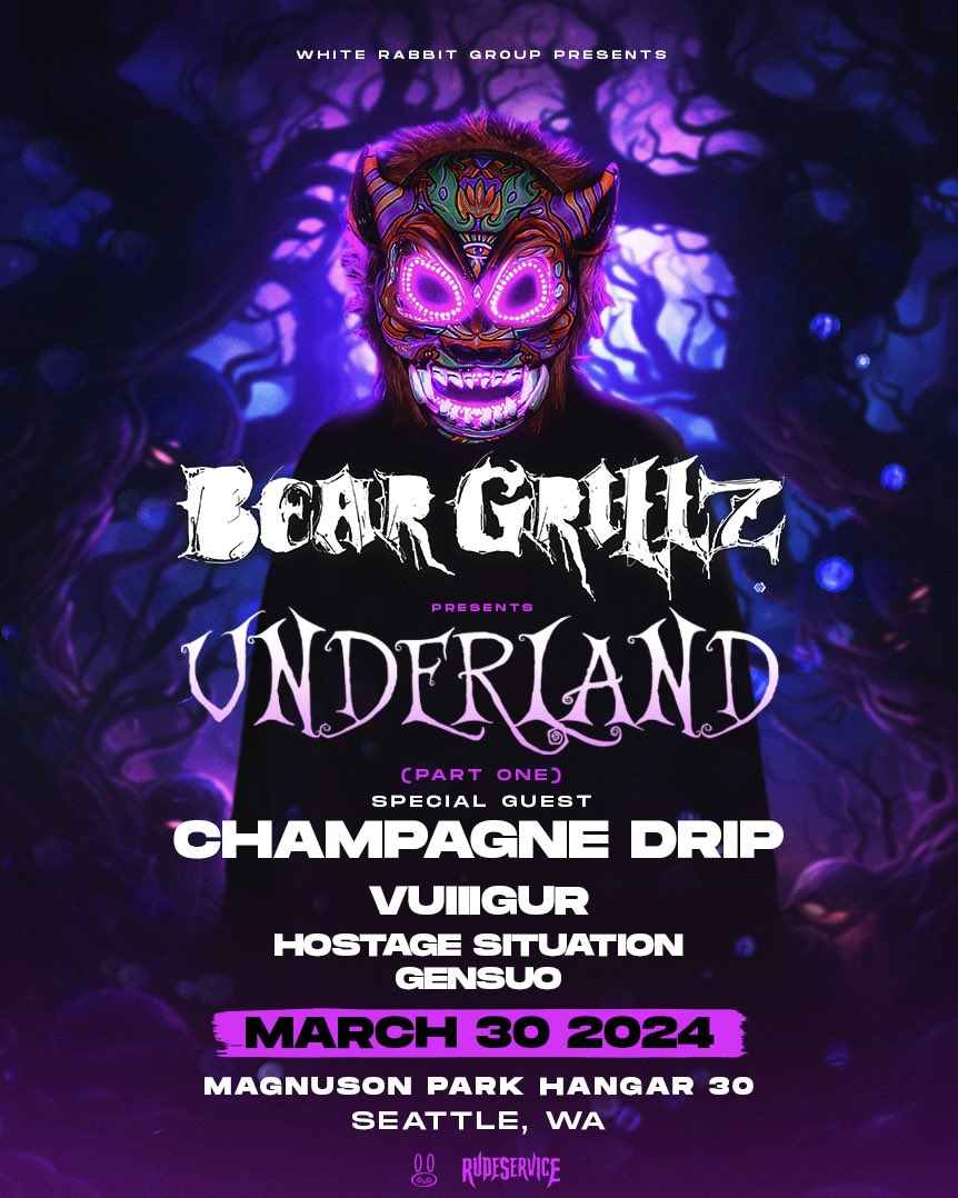 RE: set times and door times for @itsbeargrillz this Saturday! 🐻