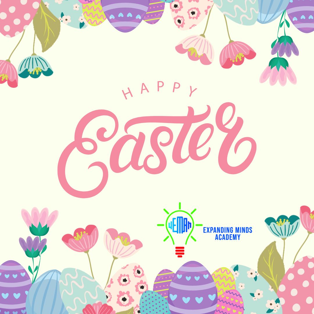 Hoppy Easter, everyone! 🐰✨ May your day be filled with joy, laughter, and lots of chocolate. Wishing all our wonderful families a day as bright and cheerful as your little ones. #ExpandingMindsAcademy #Easter2024 #EasterJoy #FamilyFun #HoppyEaster