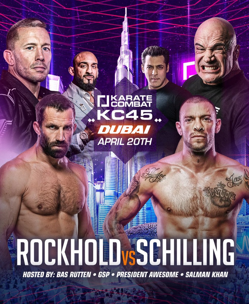 Rockhold vs Schilling!! #KC45 | Dubai, UAE April 20th 🇦🇪!