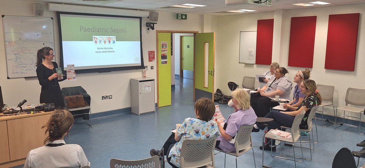 A great turnout for our second 'Child Health Chat' with Ms. Denise Mccarthy ADON Sepsis SSWHG. An excellent informative interactive session with lots of takeaway points and learning for everyone #ChildHealthChats @CUH_Cork @denisemmccarthy @NualaClarke8 @BridAOSullivan @rosiehoc