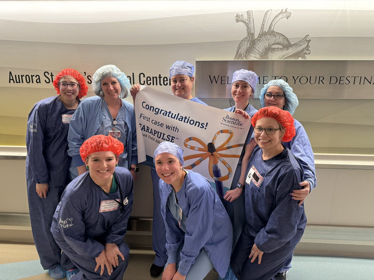 Jodi Zilinski (@jodizilinski) on Twitter photo My first #farapulse case! Incredible experience with non-thermal ablation 🌼#flowerpower #stompingafib #AuroraStLukes <a href="/aah_ep/">Aurora St. Luke’s EP Fellowship</a> <a href="/WisconsinACC/">WisconsinACC</a> <a href="/BSCCardiology/">BostonSci Cardiology</a> <a href="/HeartRhythmTV/">Heart Rhythm TV</a> #womeninep #WIC My first #farapulse case! Incredible experience with non-thermal ablation 🌼#flowerpower #stompingafib #AuroraStLukes <a href="/aah_ep/">Aurora St. Luke’s EP Fellowship</a> <a href="/WisconsinACC/">WisconsinACC</a> <a href="/BSCCardiology/">BostonSci Cardiology</a> <a href="/HeartRhythmTV/">Heart Rhythm TV</a> #womeninep #WIC