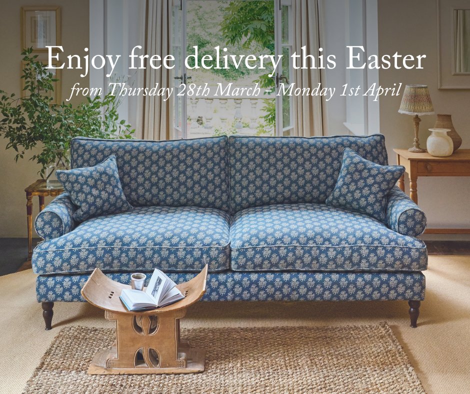 Enjoy free delivery when you order your bespoke furniture this Easter weekend. Browse our website to find the seat that's just right ➡️ bit.ly/3PHZtQ7 Offer from Thursday 28th March - Monday 1st April. Terms and conditions apply.