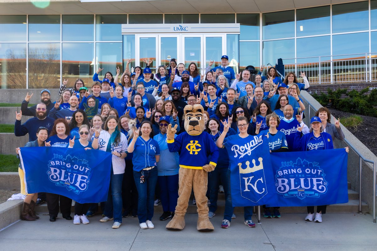 Good luck to our higher education partner, the Kansas City @Royals on Opening Day! We can't wait to watch you hop across home plate all season. #BringOutTheBlue | #WelcomeToTheCity | #RooUp