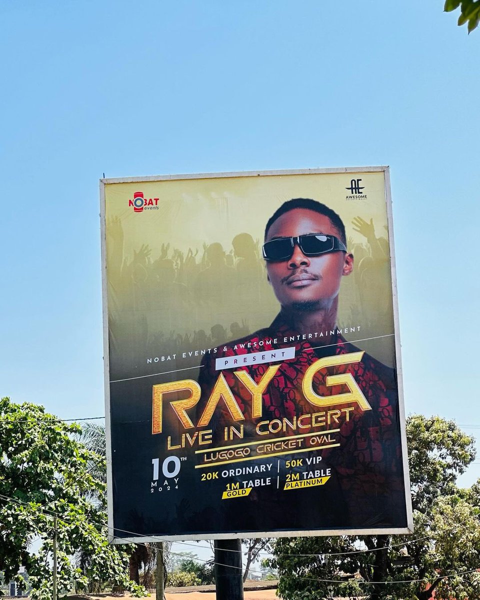 RAY G is at No.3 on the list of the best Ugandan musicians If he fills Lugogo on 10th May-he will be Uganda’s number one.. #RayInLiveConcert