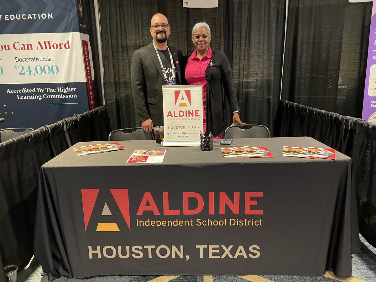 Where there’s teacher recruiting @AldineHR will be there for @AldineISD!  #bilingualeducation #NABE2024
