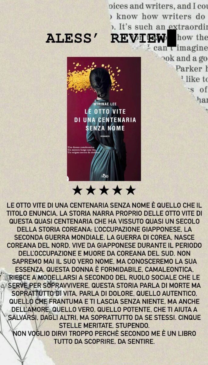 LE OTTO VITE DI UNA CENTENARIA SENZA NOME- MIRINAE LEE