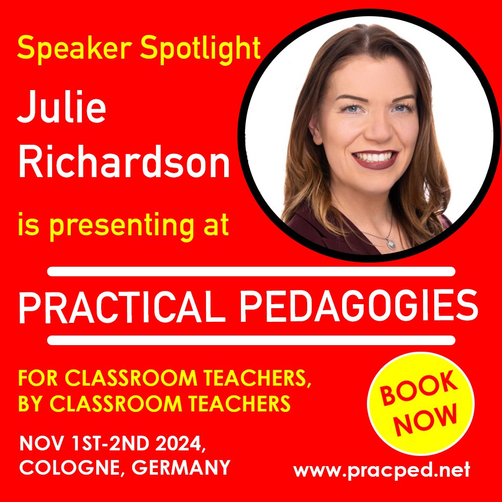 ⭐ Practical Pedagogies 2024: Speaker Spotlight - Julie Richardson
<a href="/jrichardson_j/">J Richardson</a>  will be delivering an especially important and topical session entitled "Let's Talk About Boys - addressing the challenges that boys face in education and the modern world". #pracped24