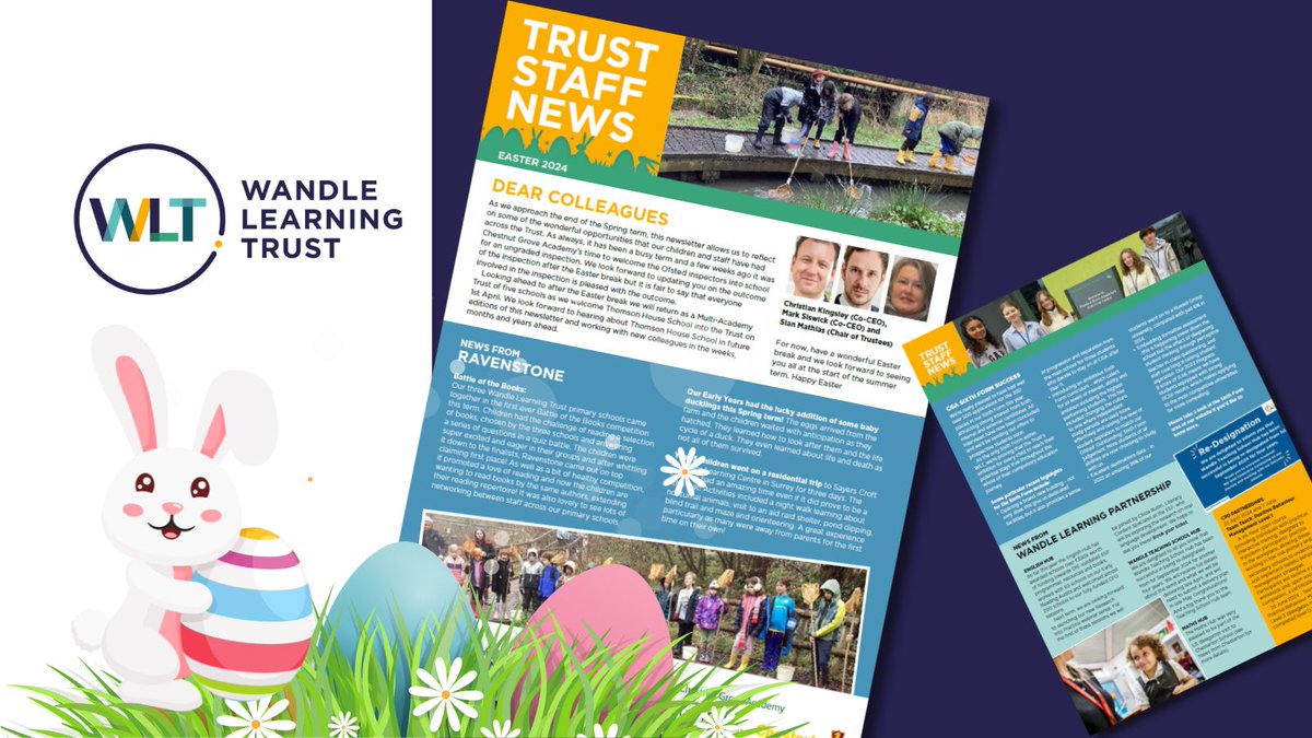 As we head into the Easter holidays there's just time to share our latest newsletter featuring highlights of the Spring term! Read all about it here wandlelearningtrust.org.uk/news-section/s… and have a great break!