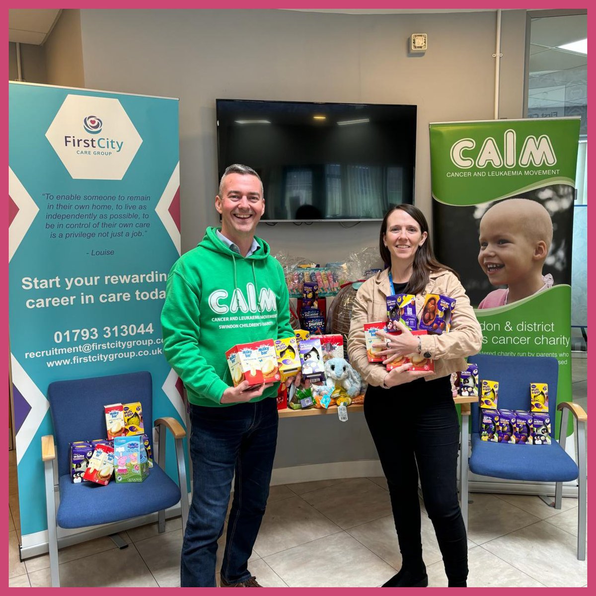 🐥🐰Thank you to everyone who donated to our annual Easter collection for @CALMCharity - we are so pleased to be able to pass across these wonderful Easter goodies to such a fantastic charity 🐰🐥