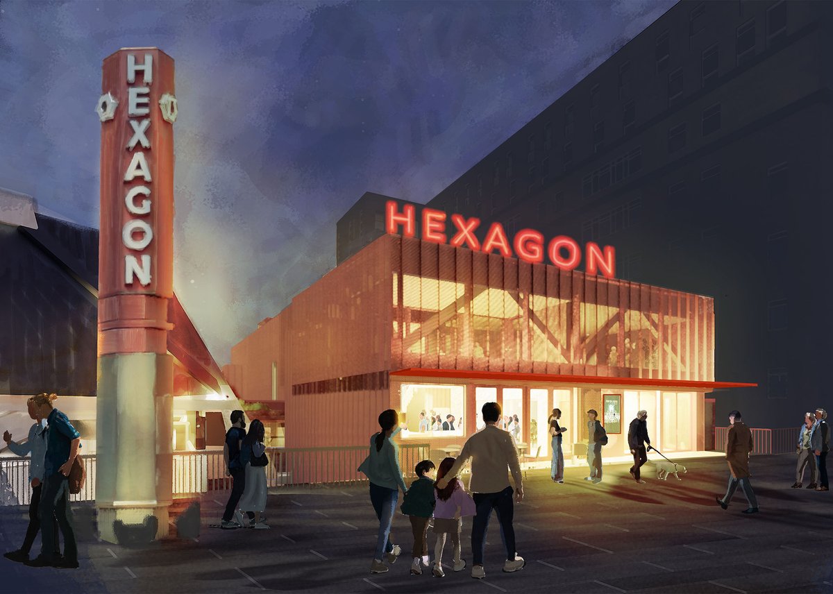 Unanimous approval for the Hexagon studio theatre - @readingcouncil commenting that the proposals create a “visionary and transformative scheme”. haworthtompkins.com/news/green-lig…… #HaworthTompkins #Hexagon #Reading #Studio #Theatre #Community #NetZero #carbon