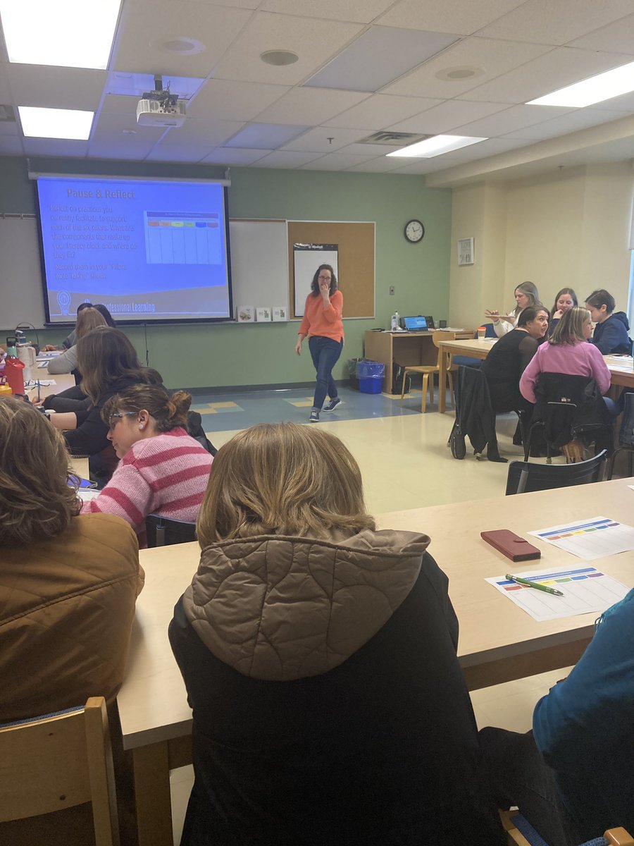 What does a PD day look like? Teachers from 5 local schools are collaborating & learning together here today. Our learning is so important to support our students’ learning!