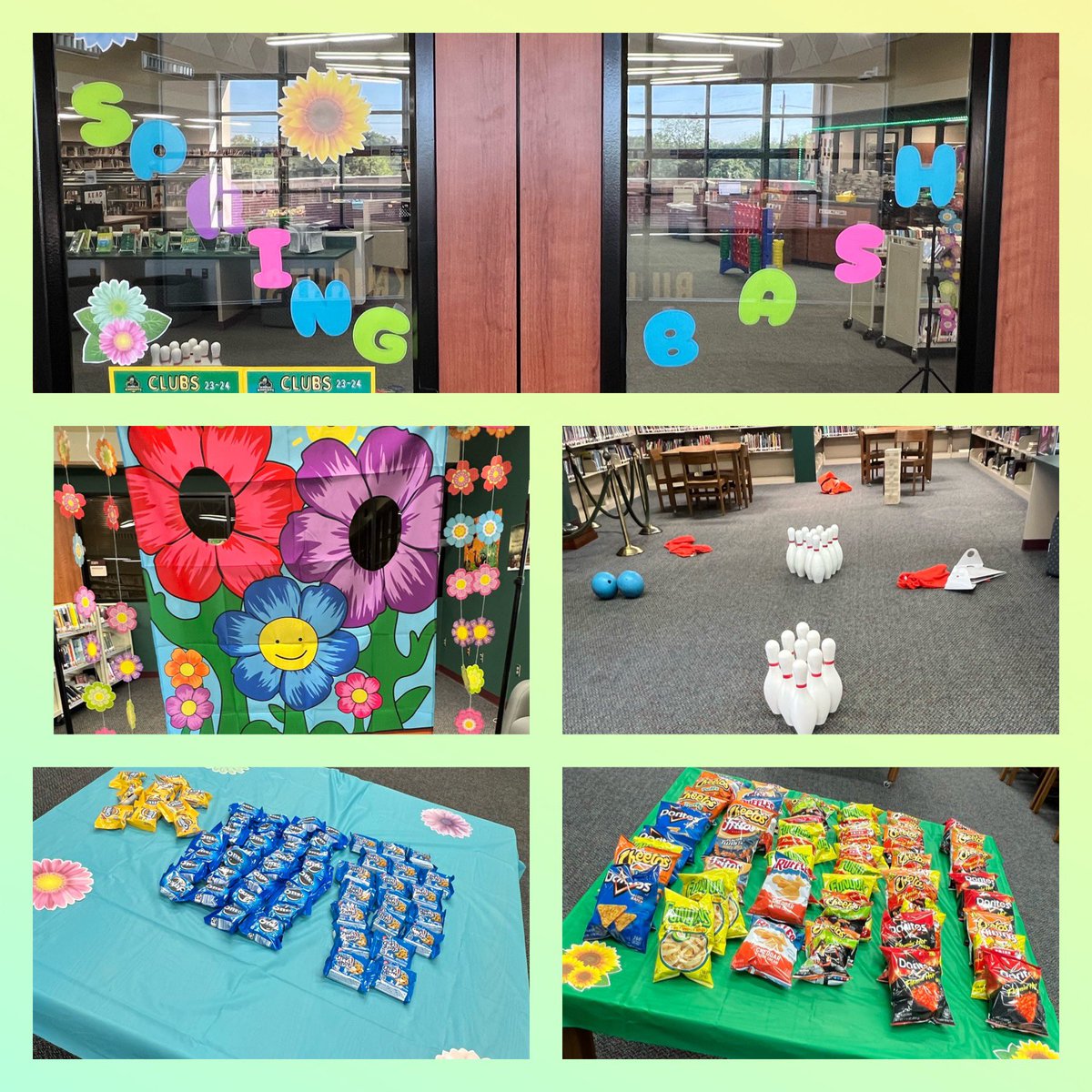 We are all set up for the Counselor’s Spring Bash in Partnership with our AMAZING LIBRARIAN Ms.Lester!!! Thank you for your support and partnership!