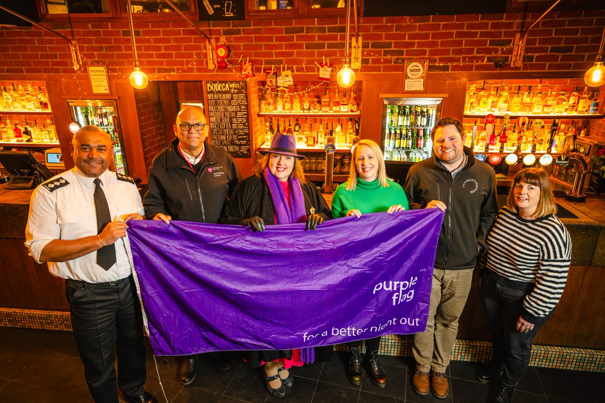 Nottingham has been named as a vibrant and safe night out with Purple Flag status 💜 It reflects the diversity, value, entertainment, and safety of a night out in Nottingham. Read more on the StudentHub 👉 bit.ly/3vjWLwb