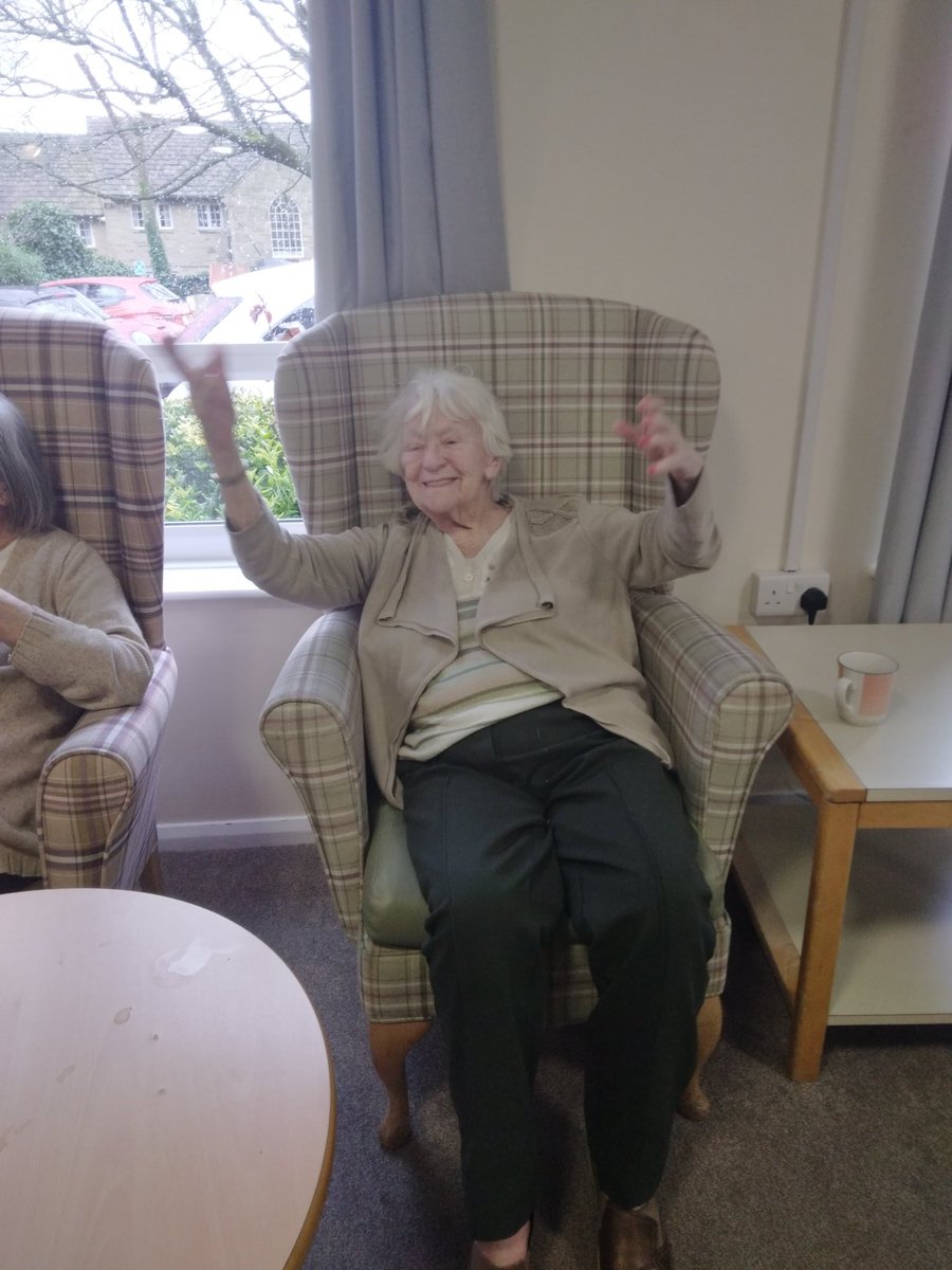 TrinityFold's tweet image. It's entertainment time here @TrinityFold. Our residents simply love having singers and entertainments join them. Plenty singing and dancing and huge happy smiles.