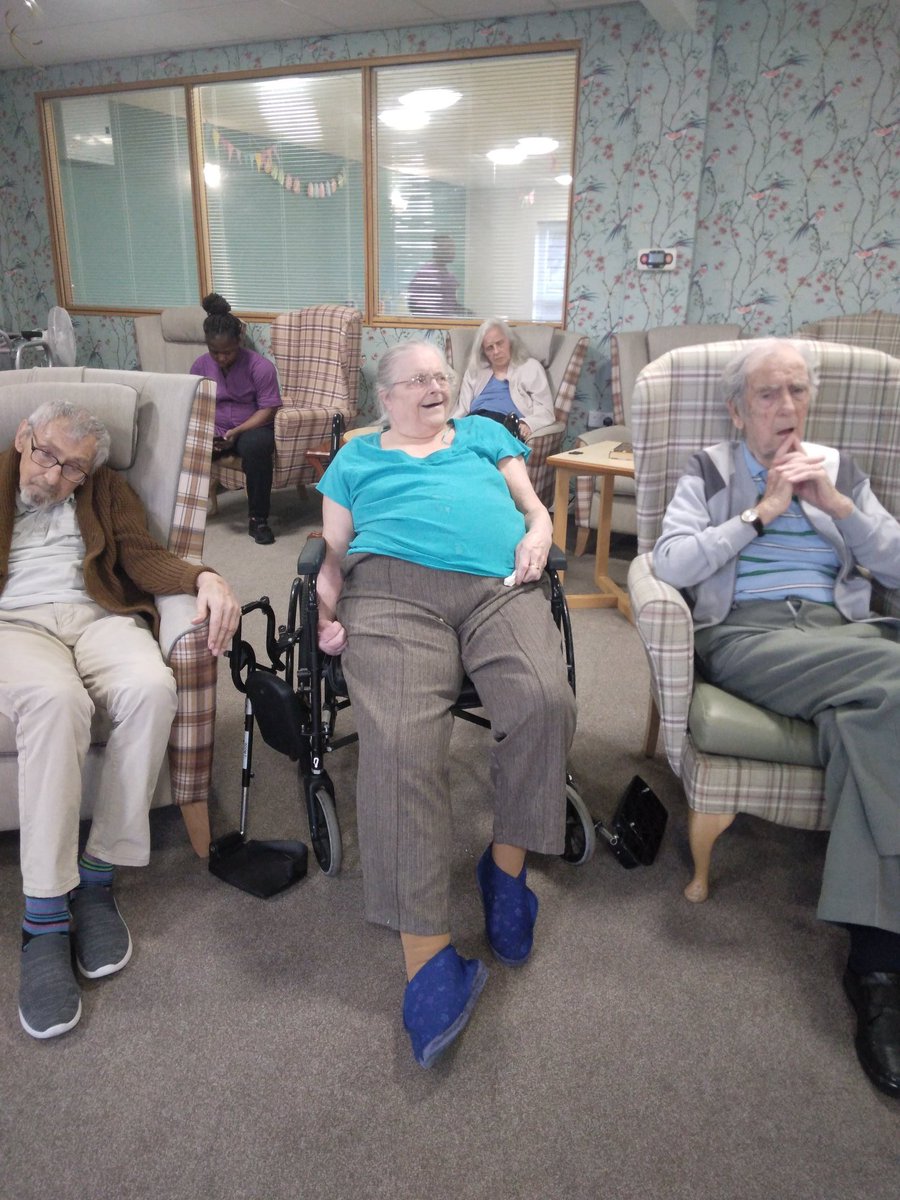 TrinityFold's tweet image. It's entertainment time here @TrinityFold. Our residents simply love having singers and entertainments join them. Plenty singing and dancing and huge happy smiles.