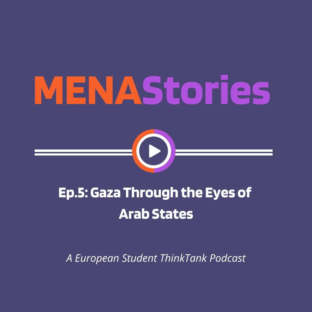 ⚡️This is MENA Stories, the EST Observatory EU-MENA’s podcast series explores events from the region! 🎧MENA Stories is already out on Spotify, don’t miss the fifth episode on the war in Gaza and how the Arab states have reacted so far. 🔗Listen here: open.spotify.com/episode/6TLhLN…