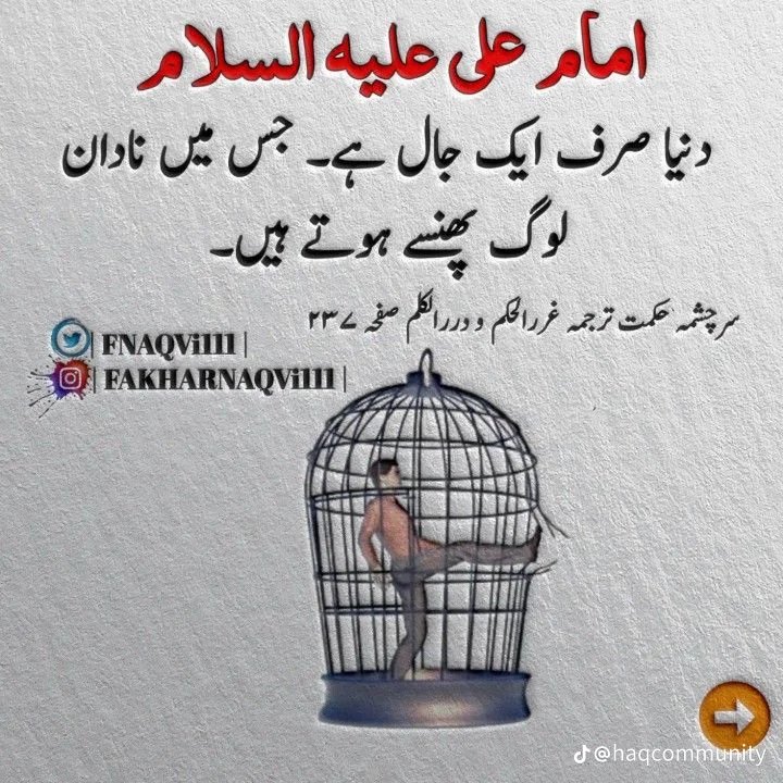 امام علی ع فرماتے ہیں دنیا اک دجال ہے