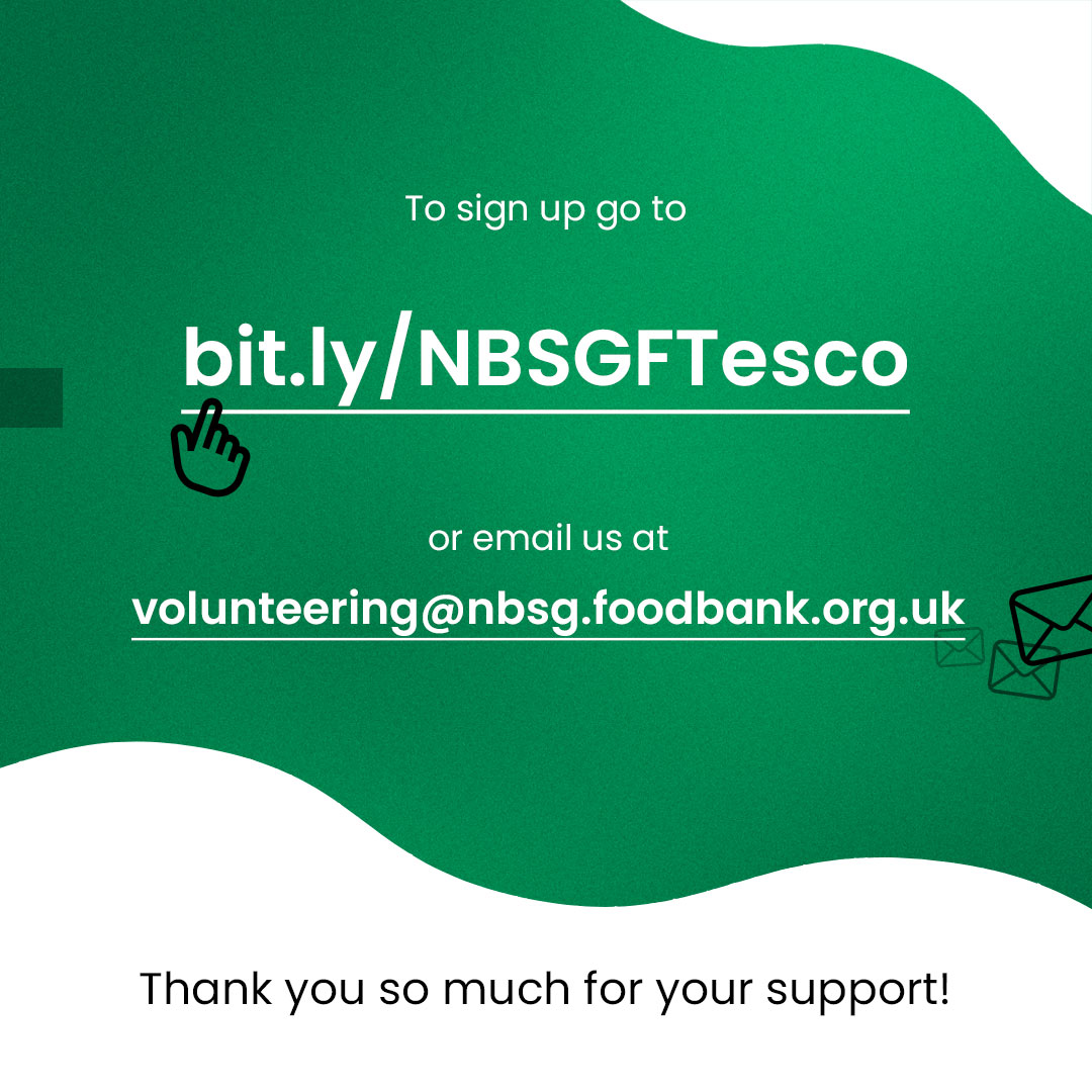 Hey, community! We need your help at the Tesco Golden Hill store on Saturday 27th or Sunday 28th April. This is a fantastic opportunity to give back in a tangible way. If you can spare a couple of hours that weekend, please sign up at bit.ly/NBSGFTesco.