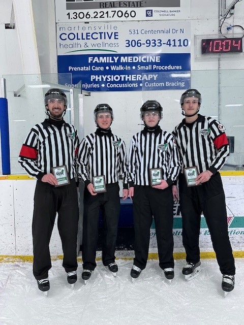HockeySask_ODP's tweet photo. Thanks to the U18 A Provincial Final crew in Martensville last night.
Gabe, Carter, Kade and Tyler.
#EarnYourStripes #ProvincialFinal https://t.co/oH9Cxurda2