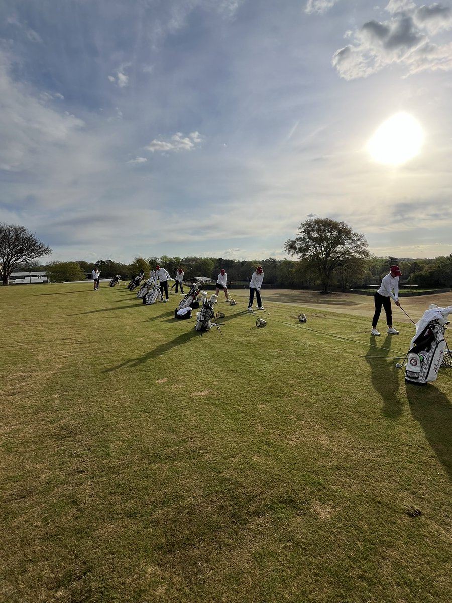 Practice Round warmup at the Liz Murphey. #RollTide