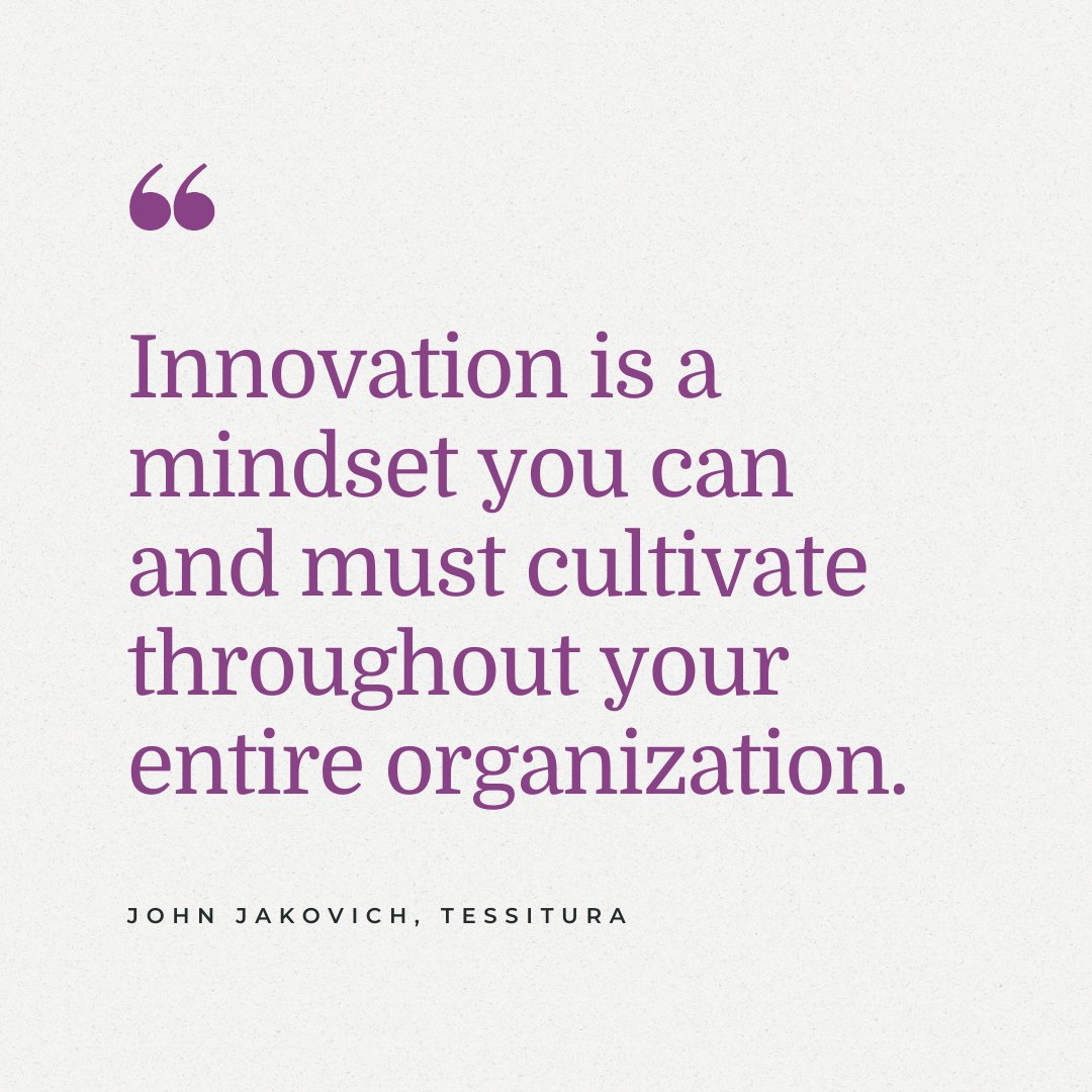 In our latest blog, @tessnetwork's Chief Innovation Officer John Jakovich discusses why innovation is critical to your organization and how the right team is the secret to unlocking it. 🔓 » bit.ly/49eytkT