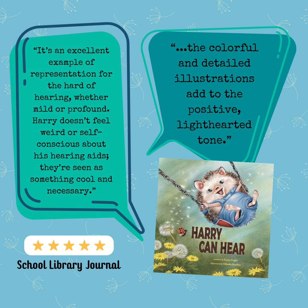 ✨ Check out this upstanding review for Harry Can Hear! 'A book for every collection, offering an upbeat story to educate and inform of differences in hearing ability, a much-needed representation...'  Thanks School Library Journal!  @FynisaAzAuthor @MilankaReardon @sljournal