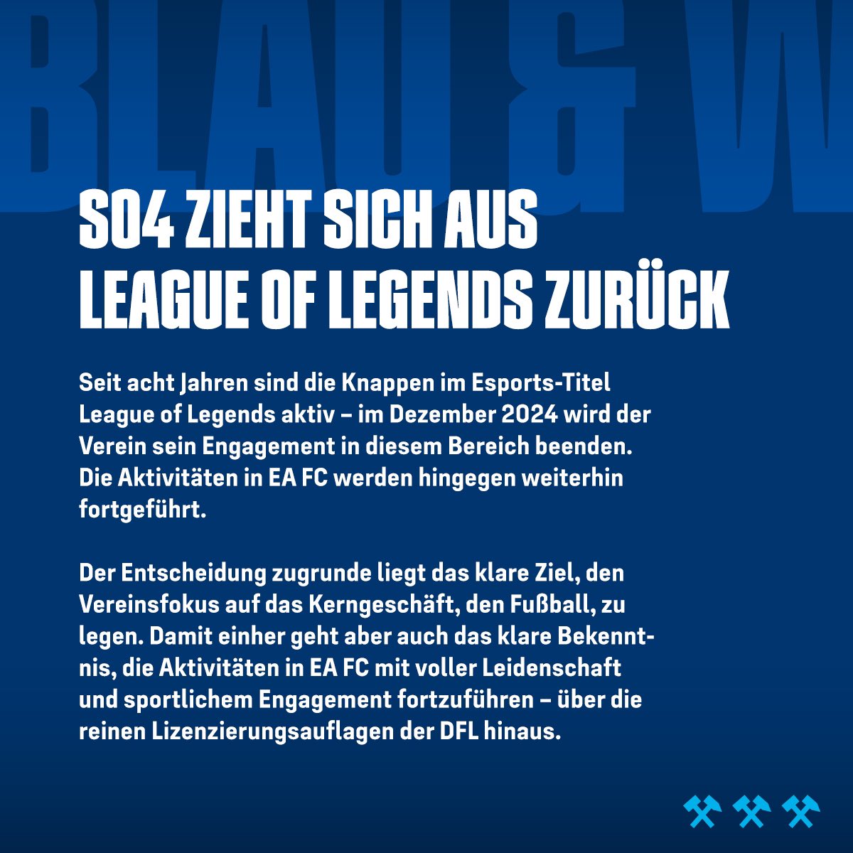 Wichtige News! ⤵️ #S04Esports