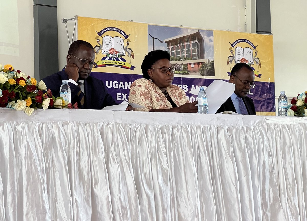 To foster partnership, UIPE President represented by Professional Development Manager was at the release of UBTEB Nov-Dec 2023 Results 

NB: Out of 21,179 candidates who sat for the exams, 20,017 successfully acquired all the competencies &amp; females performed better

#UIPEUpdates