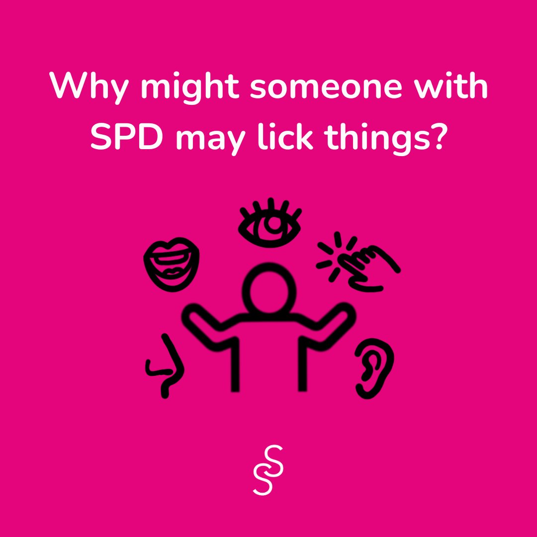 Have you wondered why someone with SPD may lick things? Use the link below to watch Becky explain why - youtube.com/watch?v=mRzYMR…