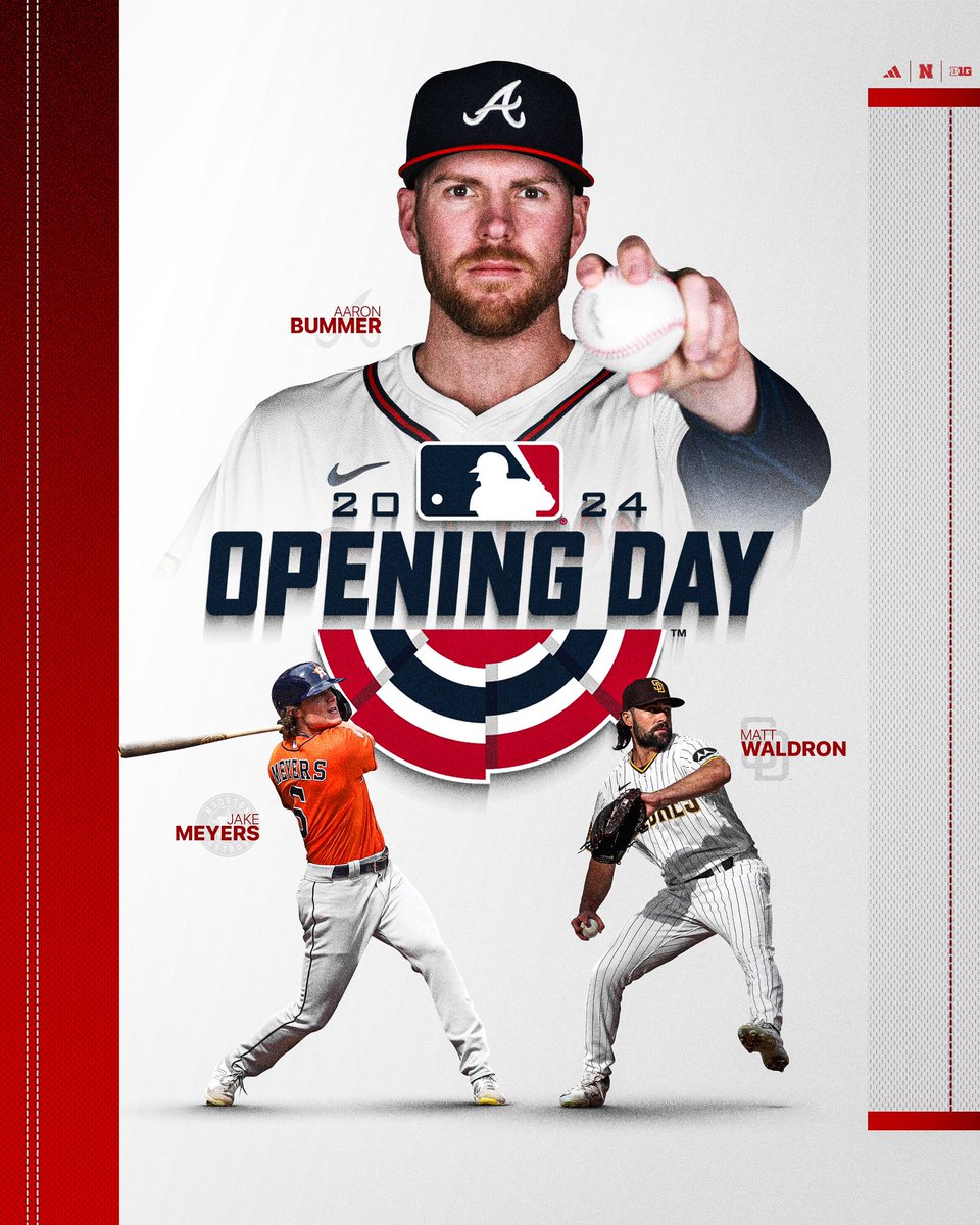 Big Red in the Big Leagues. Best of luck to our guys this season. ✊ #GBR | #OpeningDay