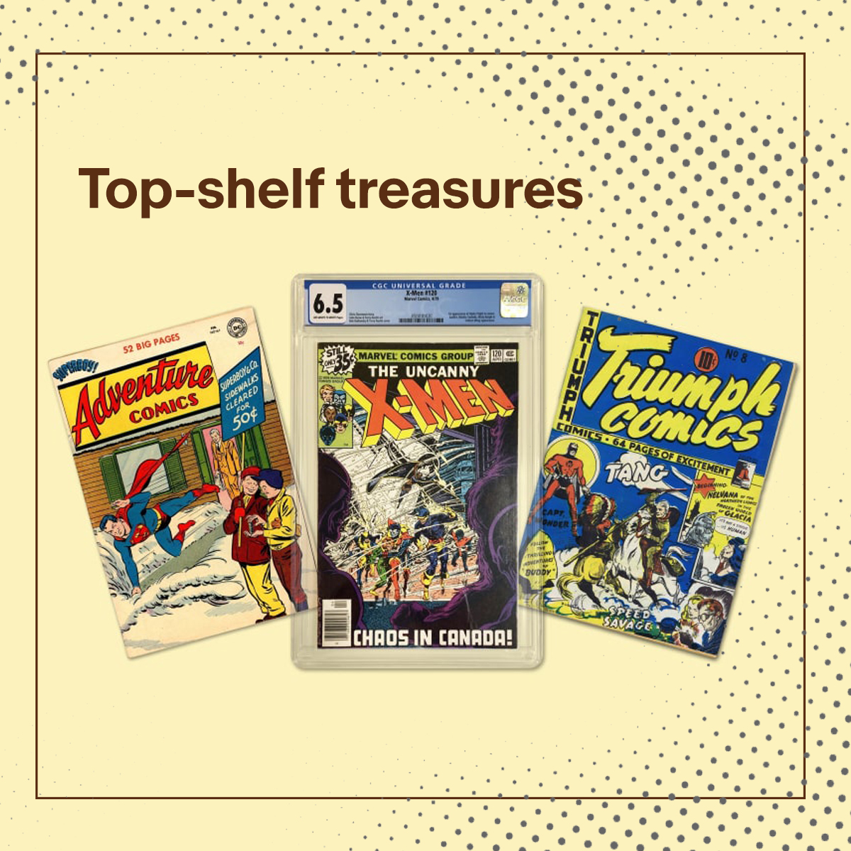 Unleash the thrill of the hunt and grab a fresh title for spring because from now until 3/31, take $20 off eligible comics, sport cards, and collectible card games. Celebrate your passions with COLLECT24 today: ebay.to/collect24 See full terms.