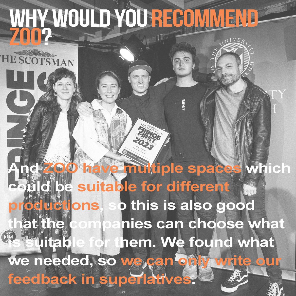 Our #ZOO24 programme is filling up but there are still a few remaining slots for exceptional shows looking to join us at #edfringe this August. @spitfirecompany on why you should use the long weekend to get your application in. More info & apply via buff.ly/3w0AJez