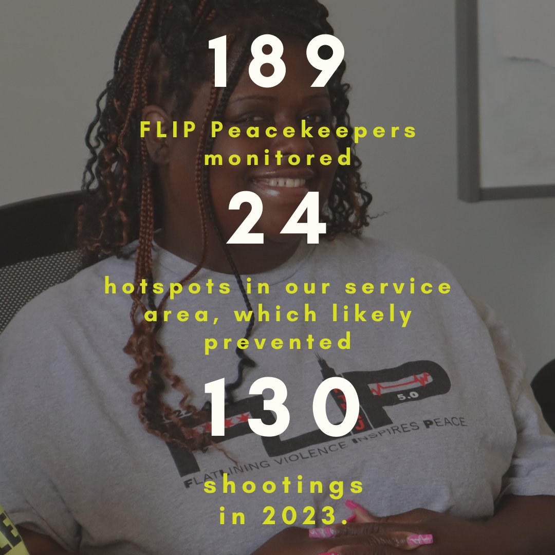FLIP (FlatLining violence Inspires Peace) workers are Peacekeepers! They put down their guns, and monitor the most violent locations in the city to help decrease tensions and establish nonaggression agreements. They put their wellbeing at risk to build safer communities. 💪🏾❤️☮️