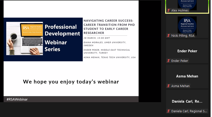 ⏱️Countdown to the 2nd #RSAWebinar in collaboration with <a href="/aesopYA/">AESOP Young Academics</a> 

Career Transition from #PhD to #ECR 

#ProfessionalDevelopment 

💫